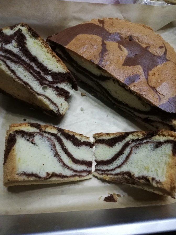 斑马纹戚风蛋糕