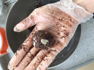 燕麦巧克力杏仁曲奇超快手饼干不加糖的做法 步骤9