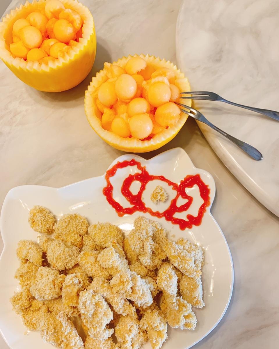 烤箱版鸡米花 | 无需油炸 蒜香味十足