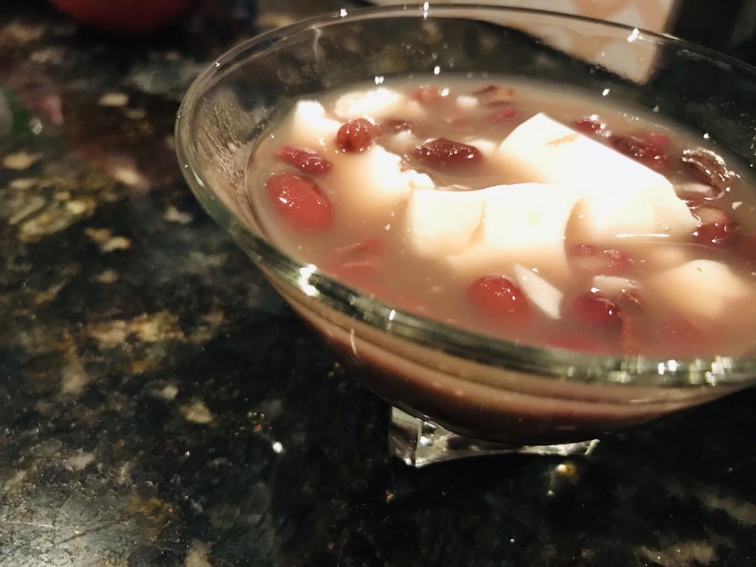 红豆椰子奶冻 red bean soup x coconut milk pudding