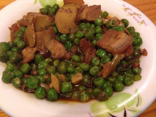 豌豆炒肉
