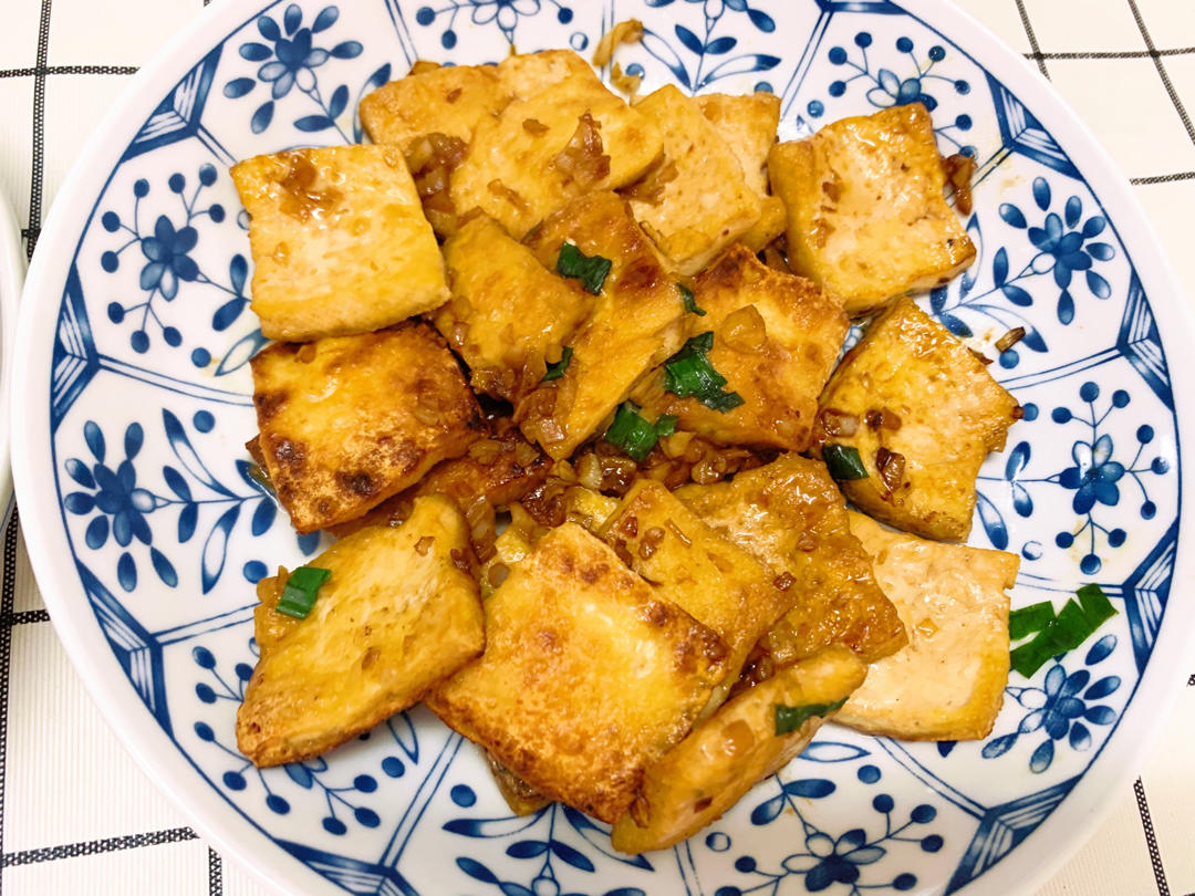 蒜香煎豆腐 炒鸡无敌美味