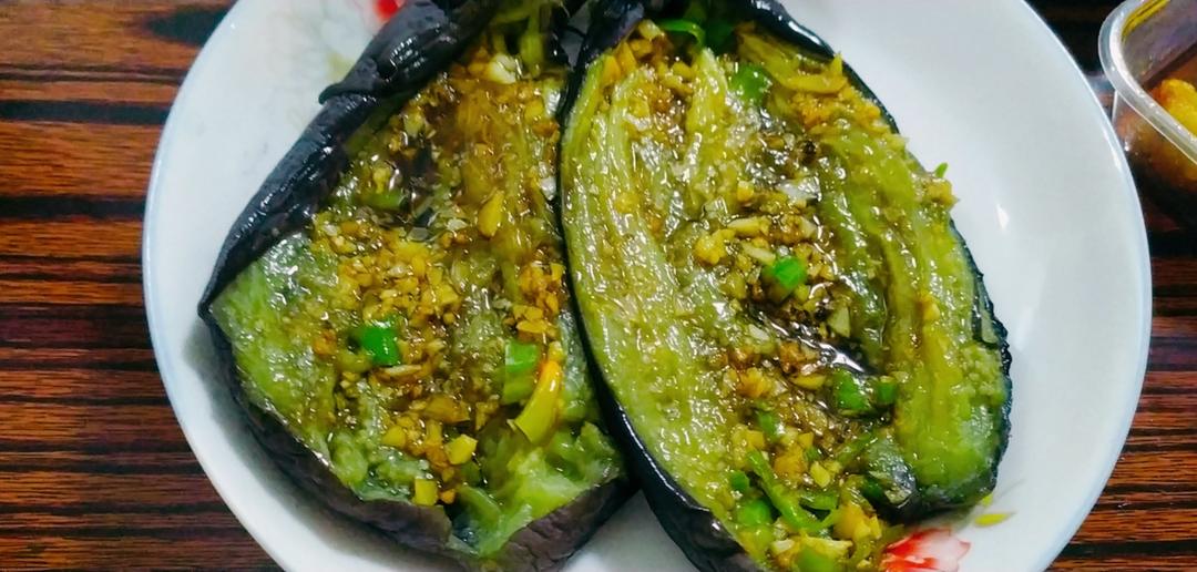 蒜蓉茄子，比烧烤摊的还好吃！