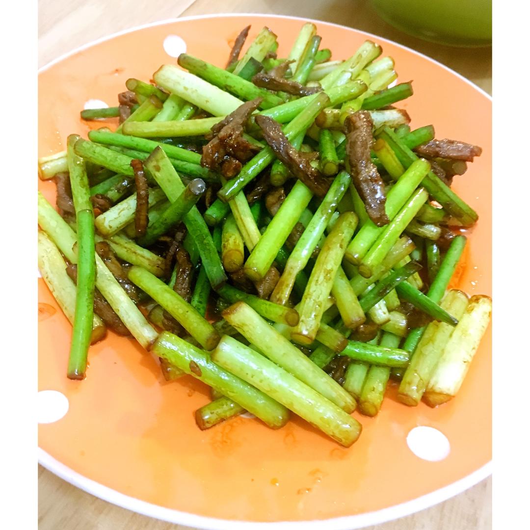 蒜薹炒肉丝