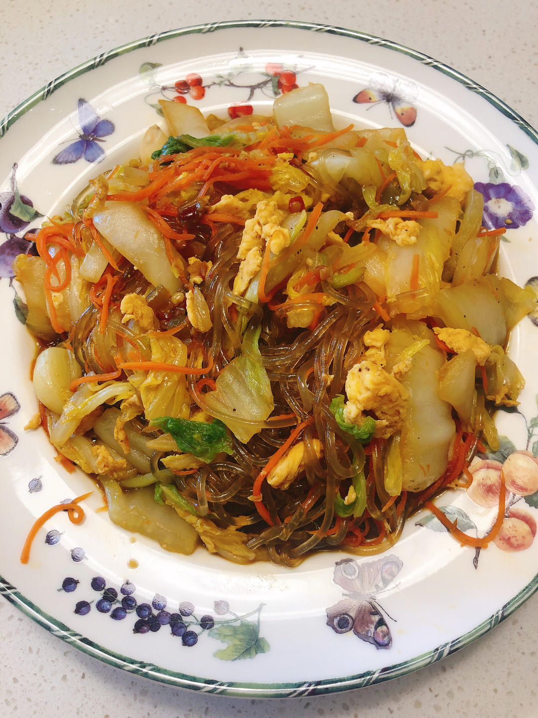 超下饭包菜炒粉丝