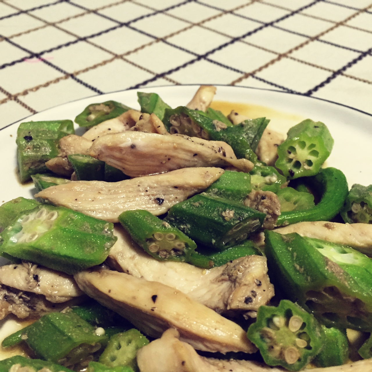 秋葵炒肉