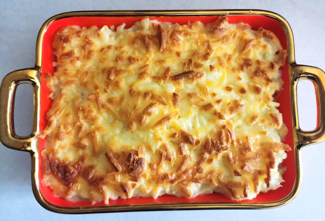 芝士焗土豆泥（烤箱版），小朋友们最爱