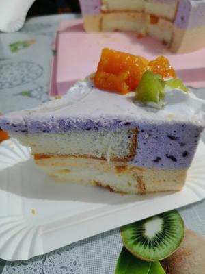 八寸蓝莓芒果双拼慕斯蛋糕的做法 步骤25