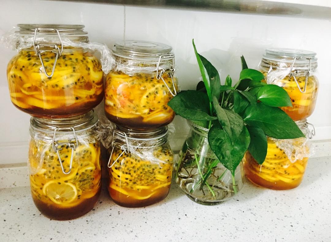 百香果柠檬蜂蜜茶