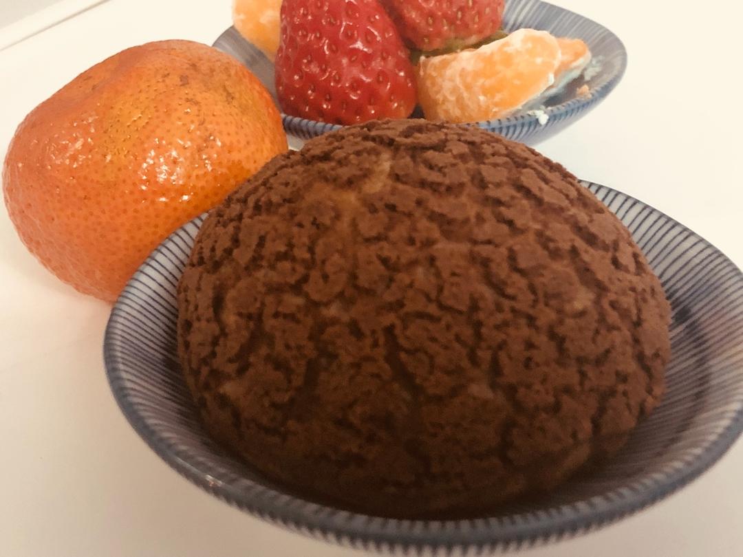 巧克力酥皮泡芙