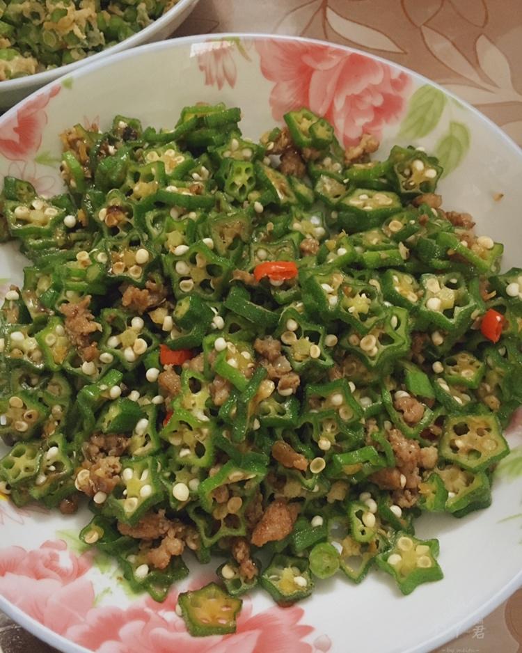 秋葵炒肉(超下饭！)
