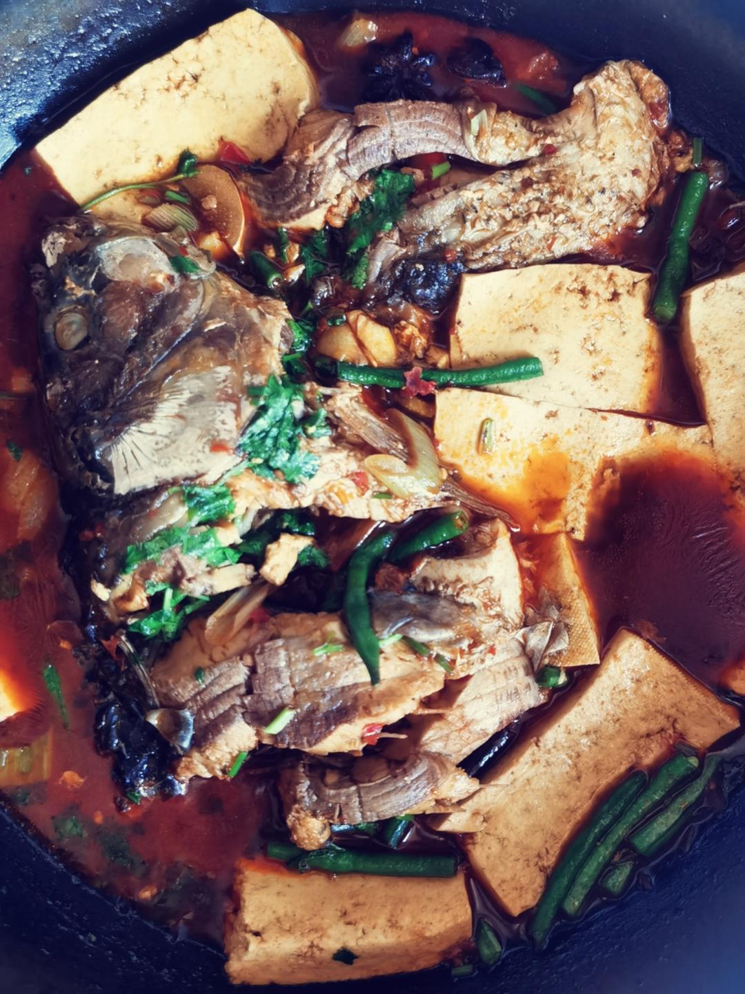 鱼头泡饼 炖鱼头（家庭版旺顺阁）