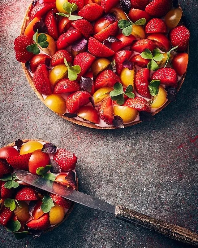 草莓樱桃西红柿挞的做法