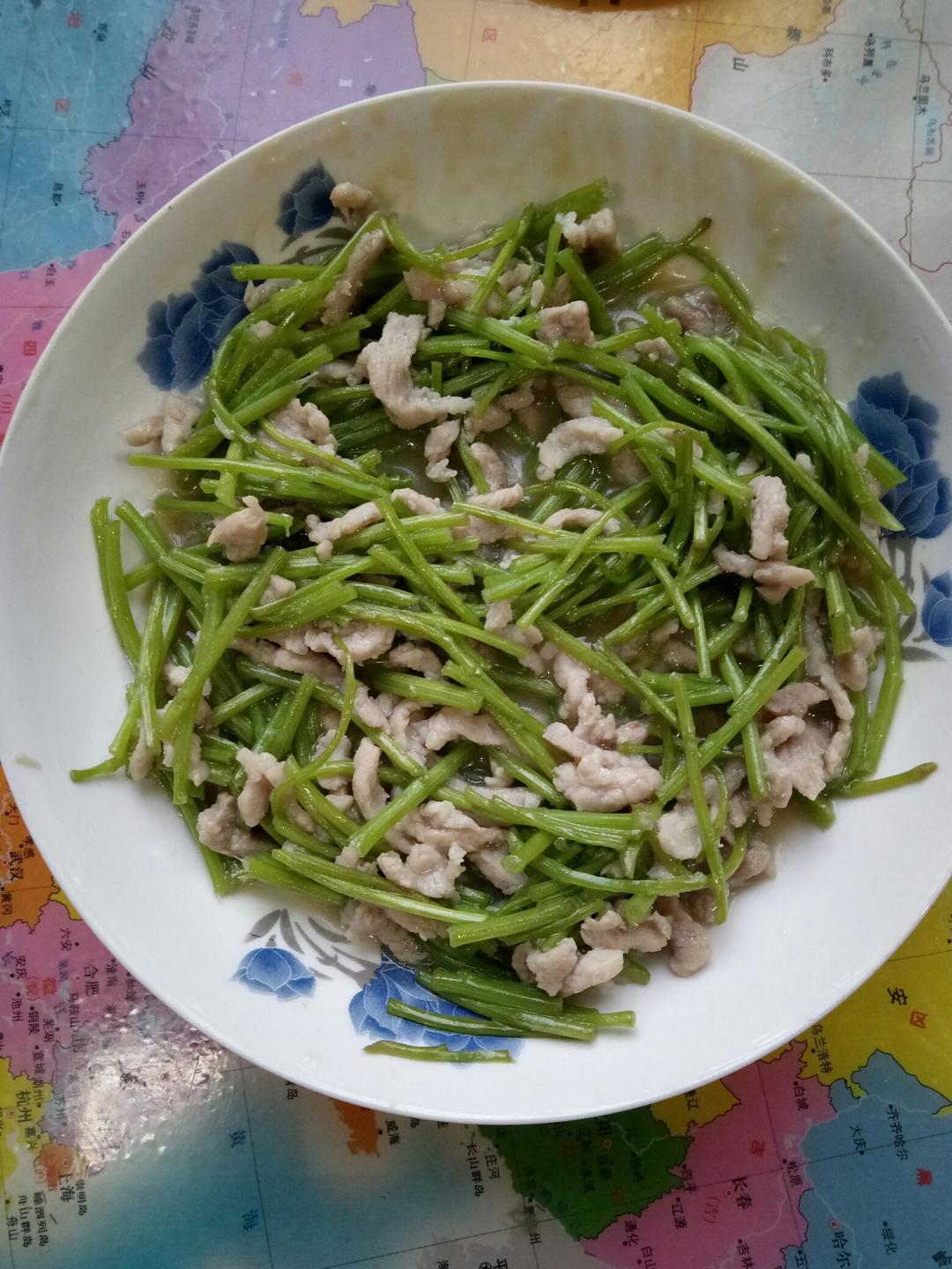 芦蒿炒肉丝