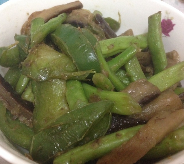 酱烧豆角茄子