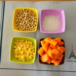 胡萝卜米豆浆的做法 步骤1