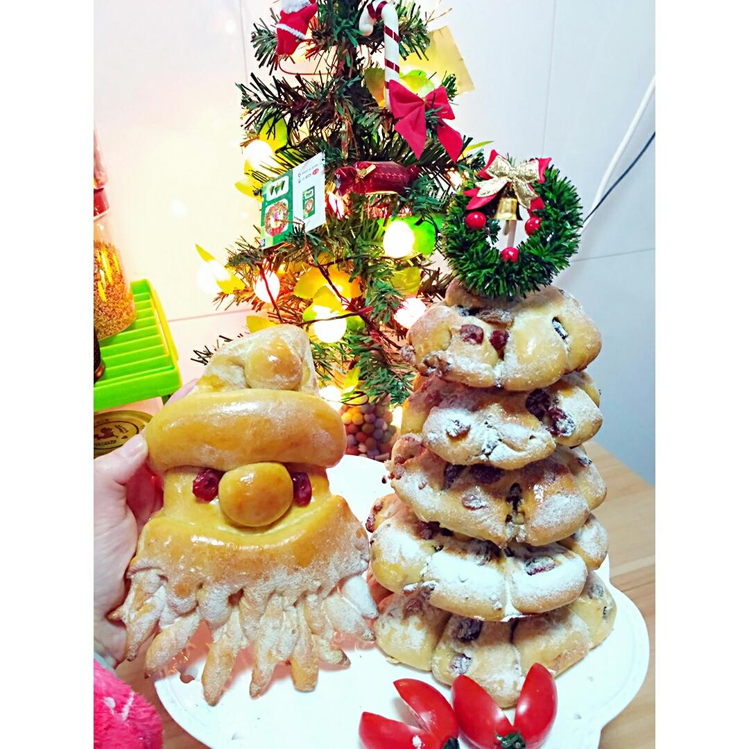 迷你圣诞老人面包