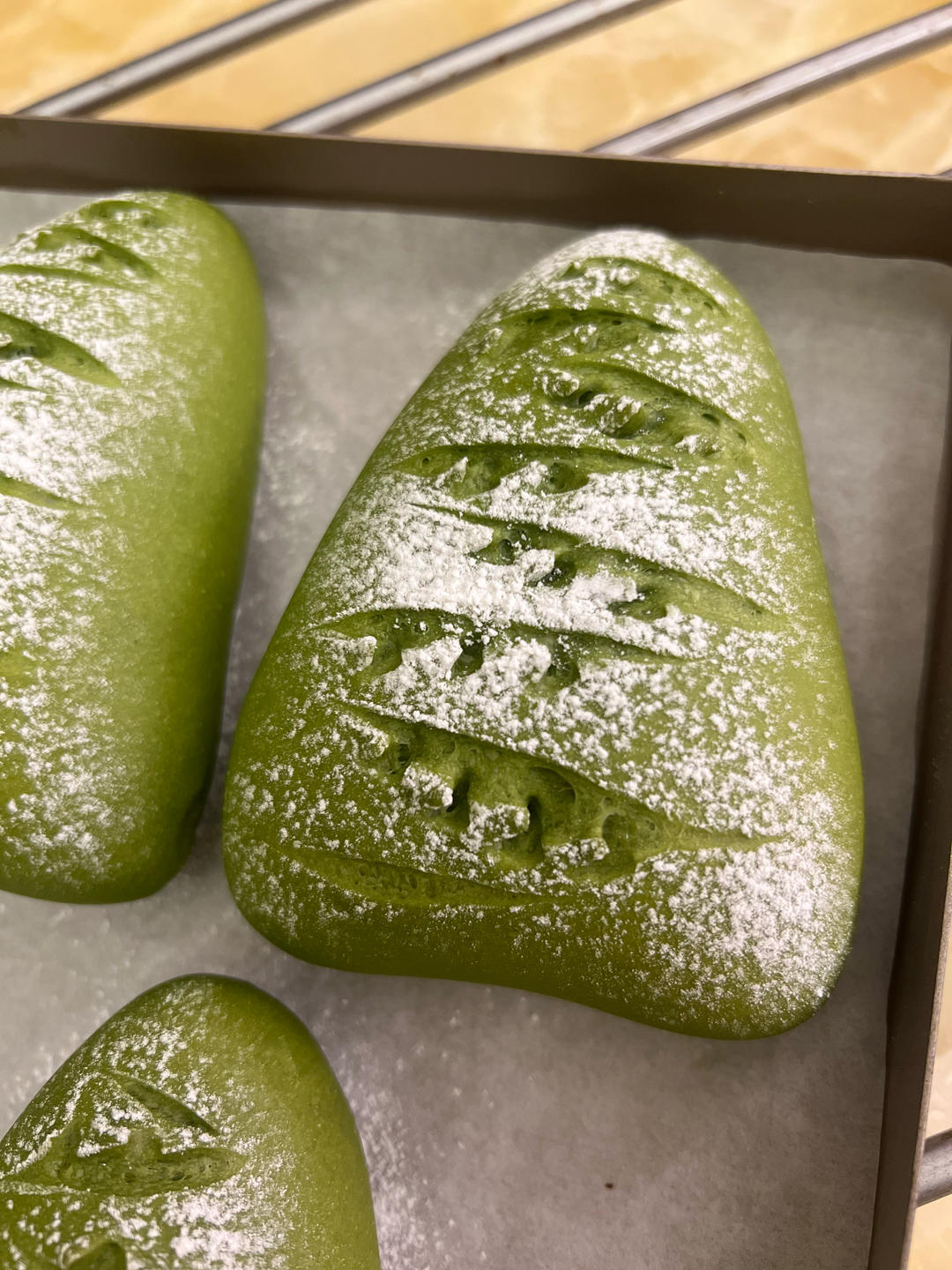 抹茶红豆软欧｜圣诞限定