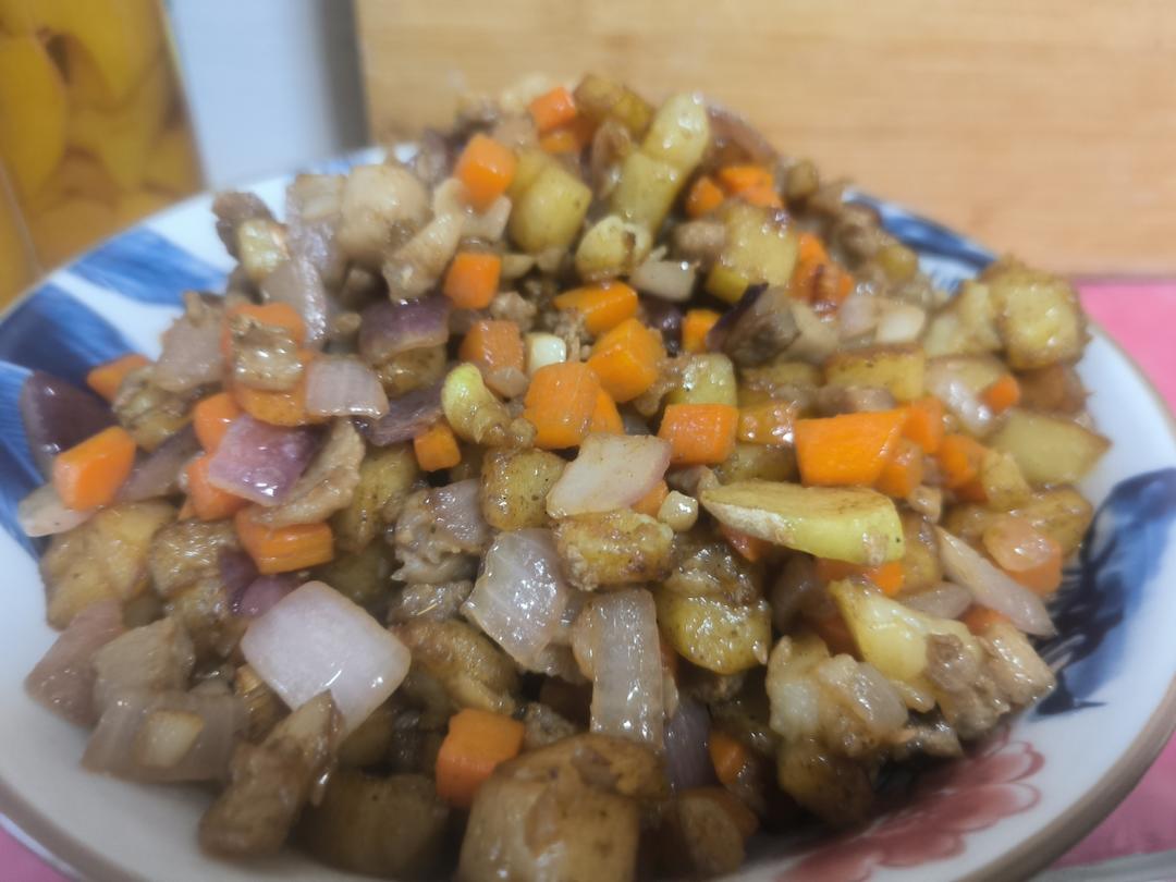 土豆胡萝卜洋葱烧烤版