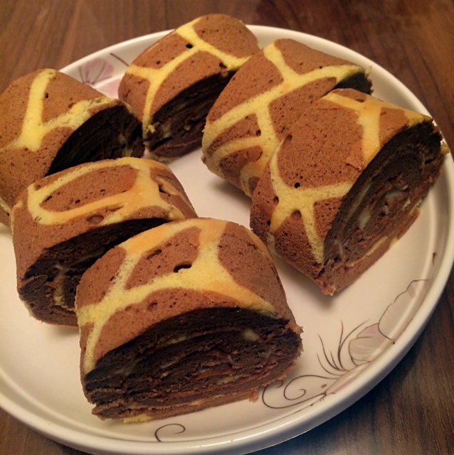 超萌长颈鹿蛋糕卷