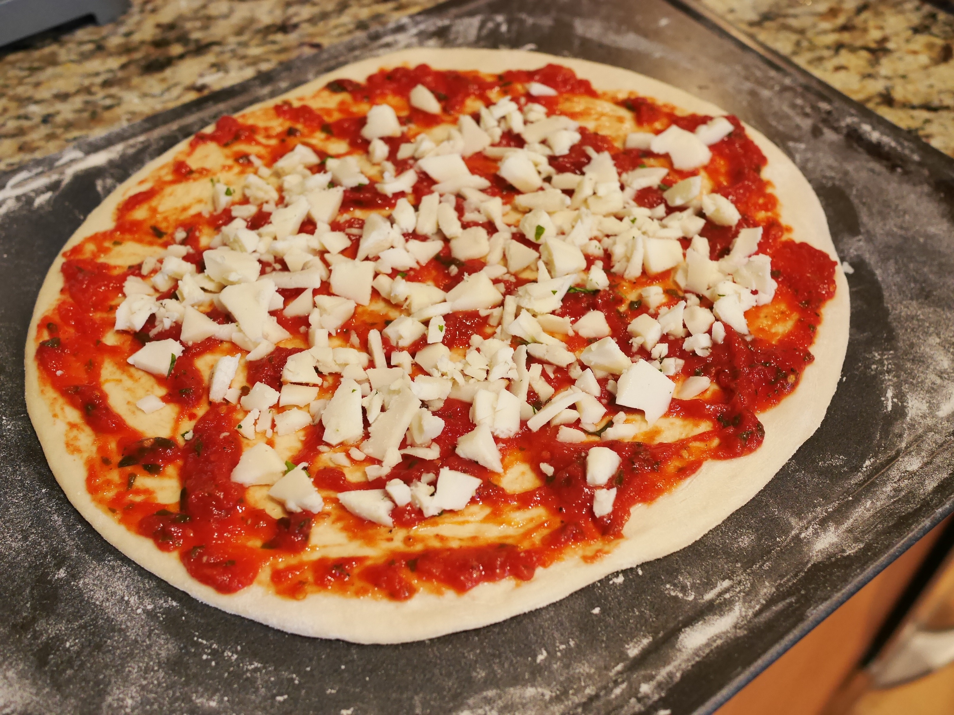 超详细步骤图家庭自制手工披萨Pizza（从面团开始做起）的做法 步骤14