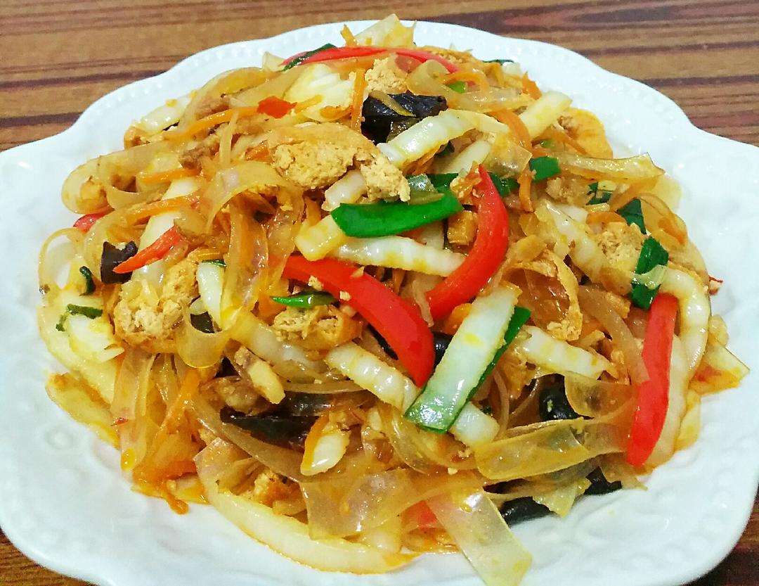 杂烩炒粉皮