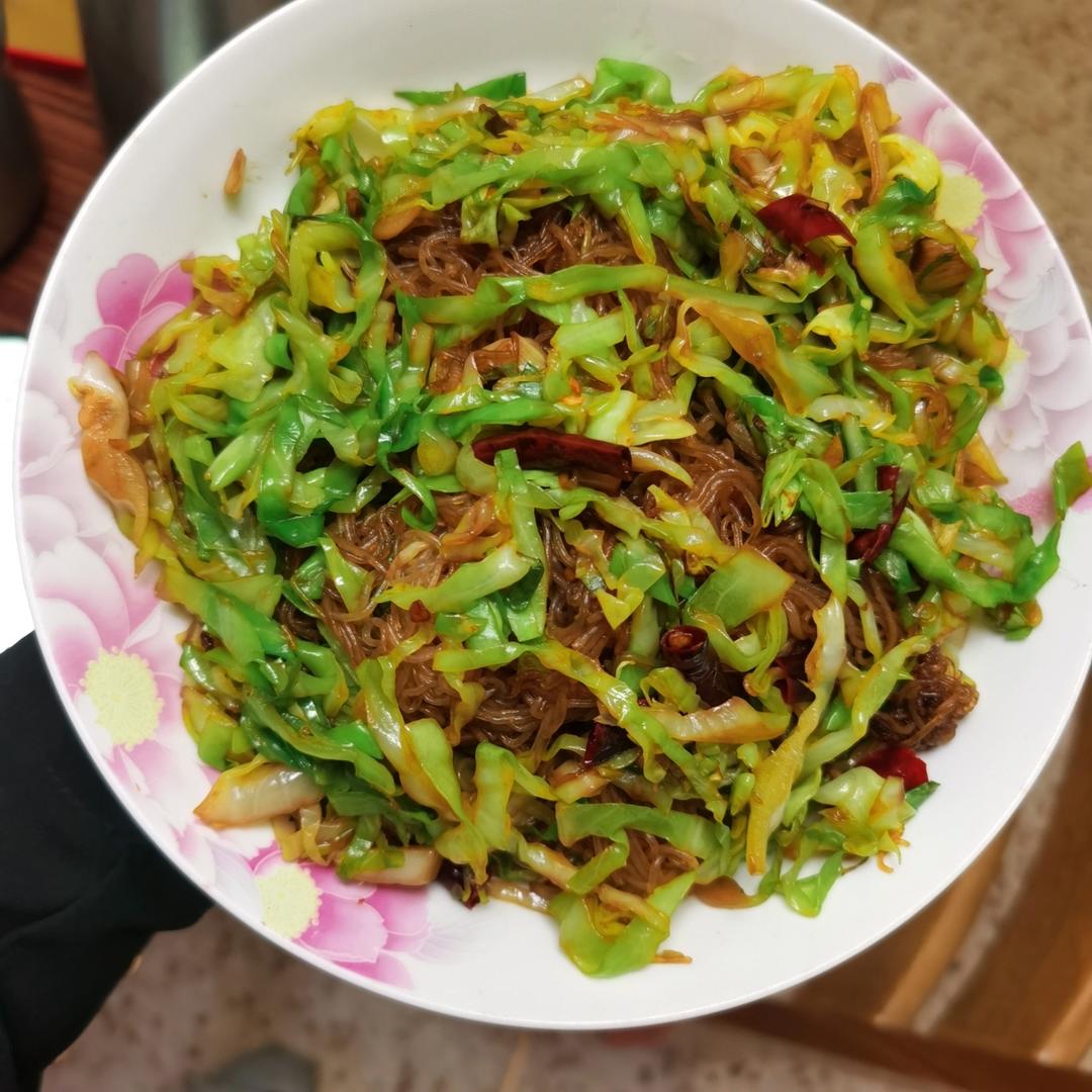 包菜粉丝（粉丝炒包菜）