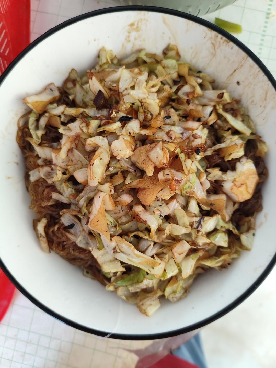 成功率百分之百的包菜炒粉丝