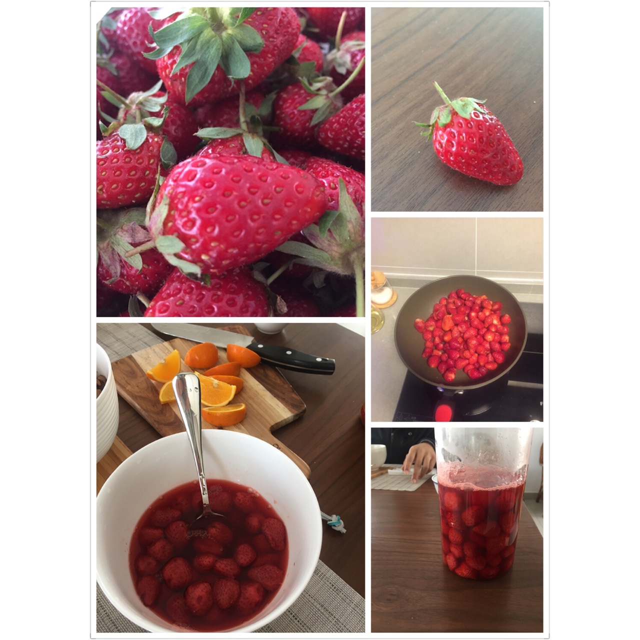 春天的煮草莓