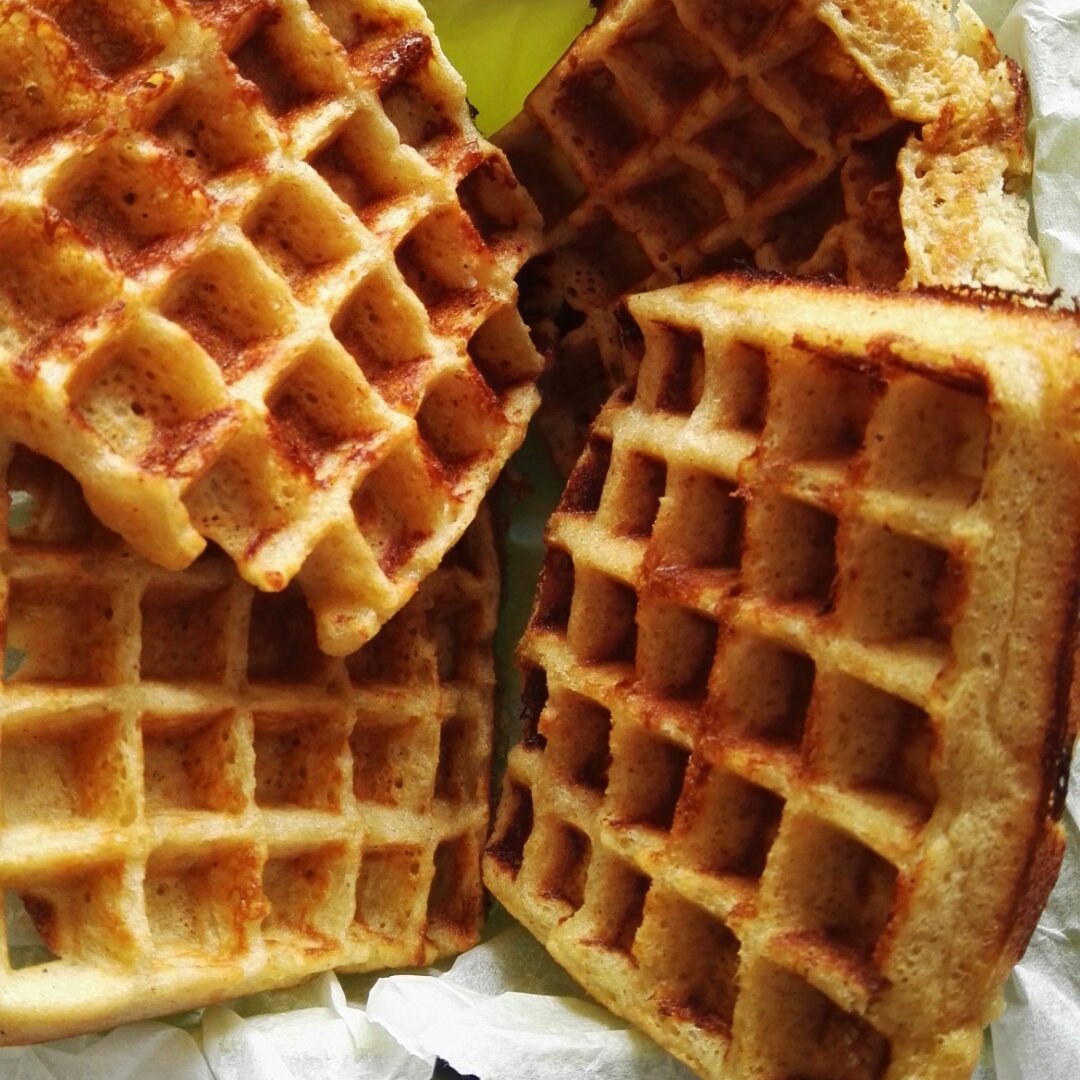 每天每月每年做的酵母华夫饼