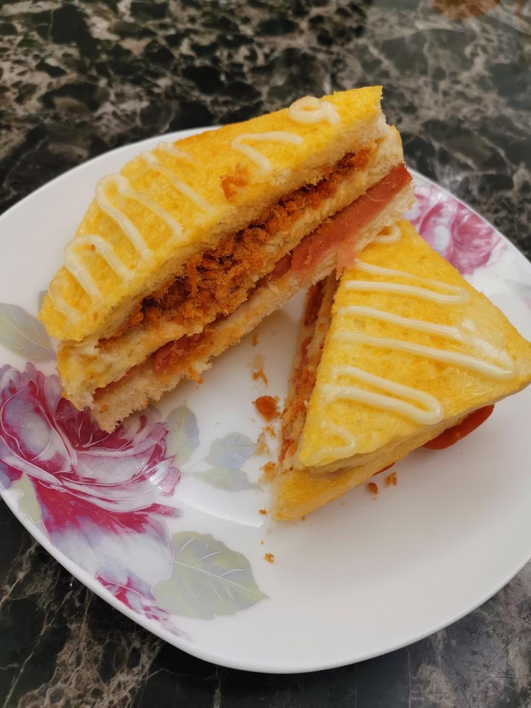 超级好吃的黄金三明治🥪