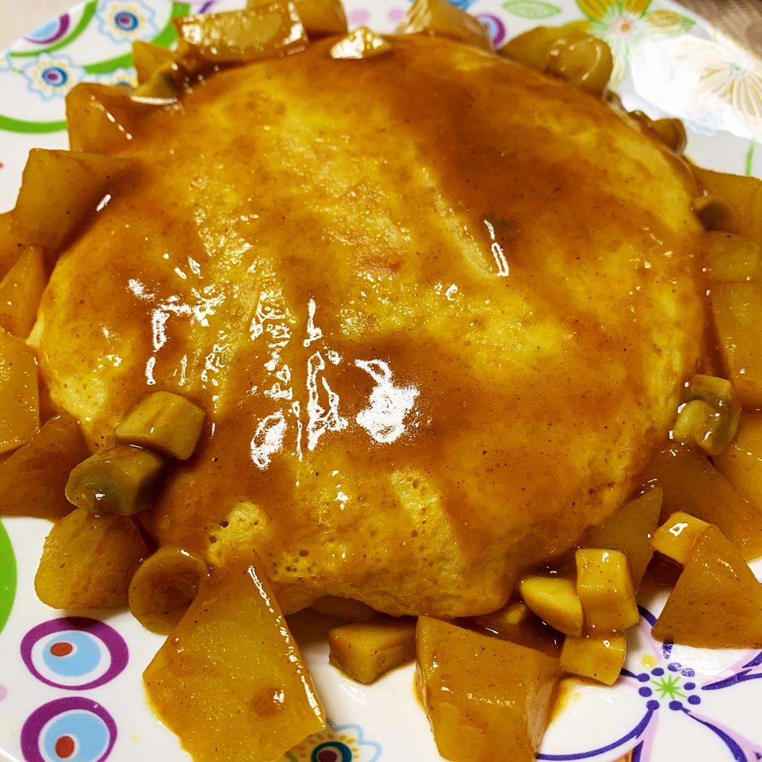 这是头牌了丨好吃的飞起来～🍛咖喱蛋包饭