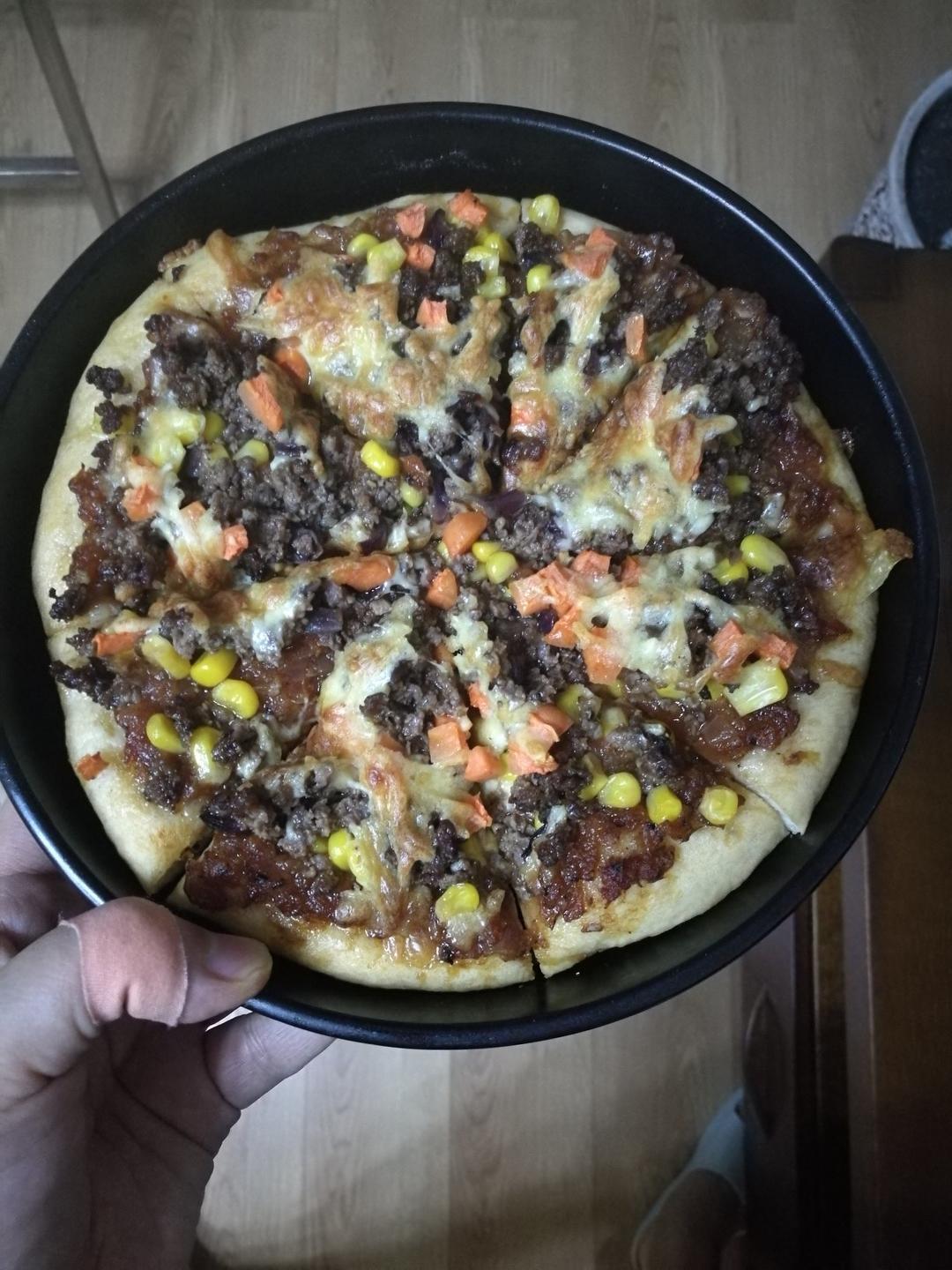 黑椒牛肉厚底披萨