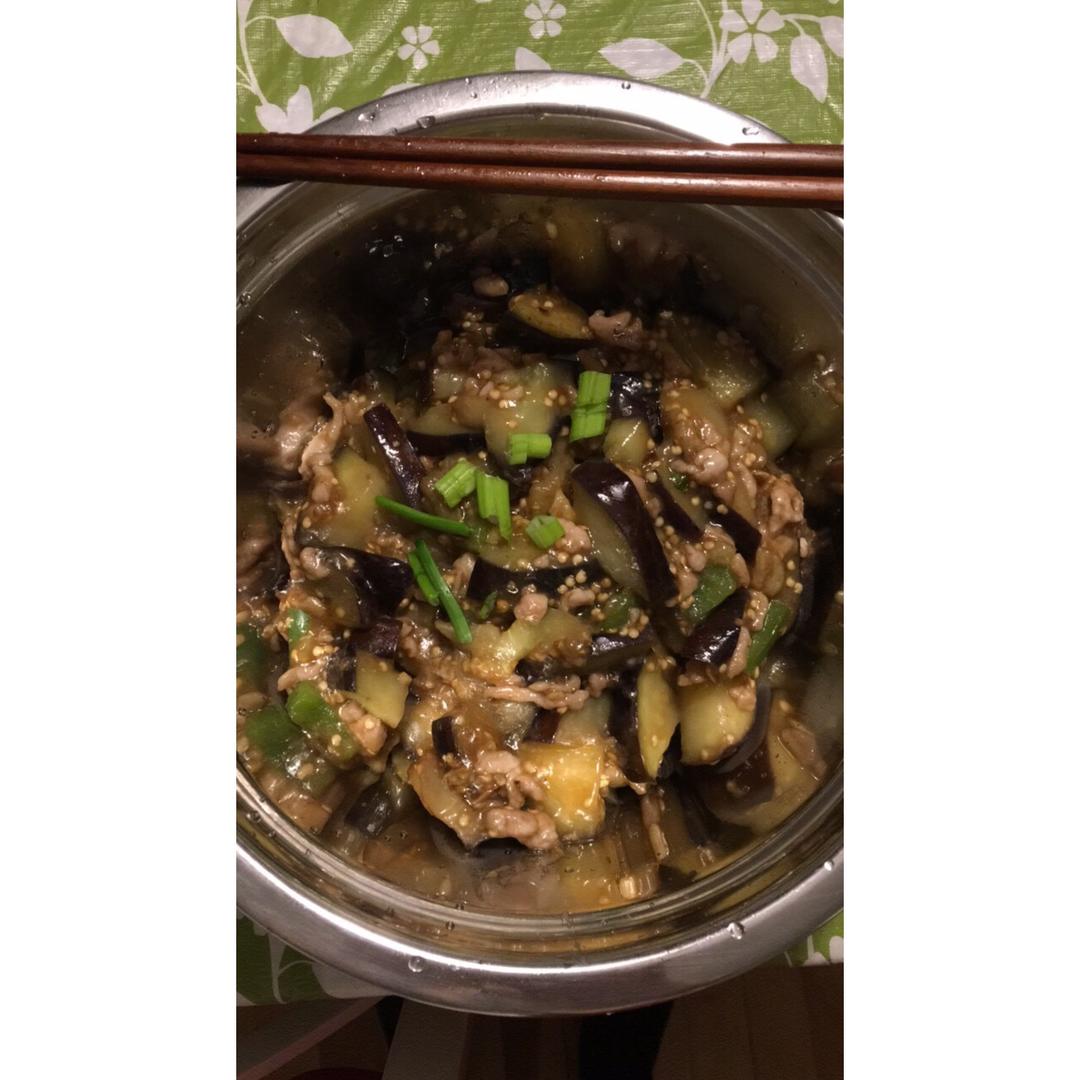 红烧肉沫茄子