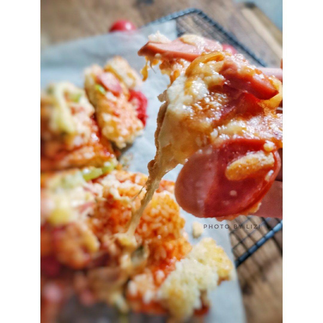 剩米饭的华丽转身-米饭披萨