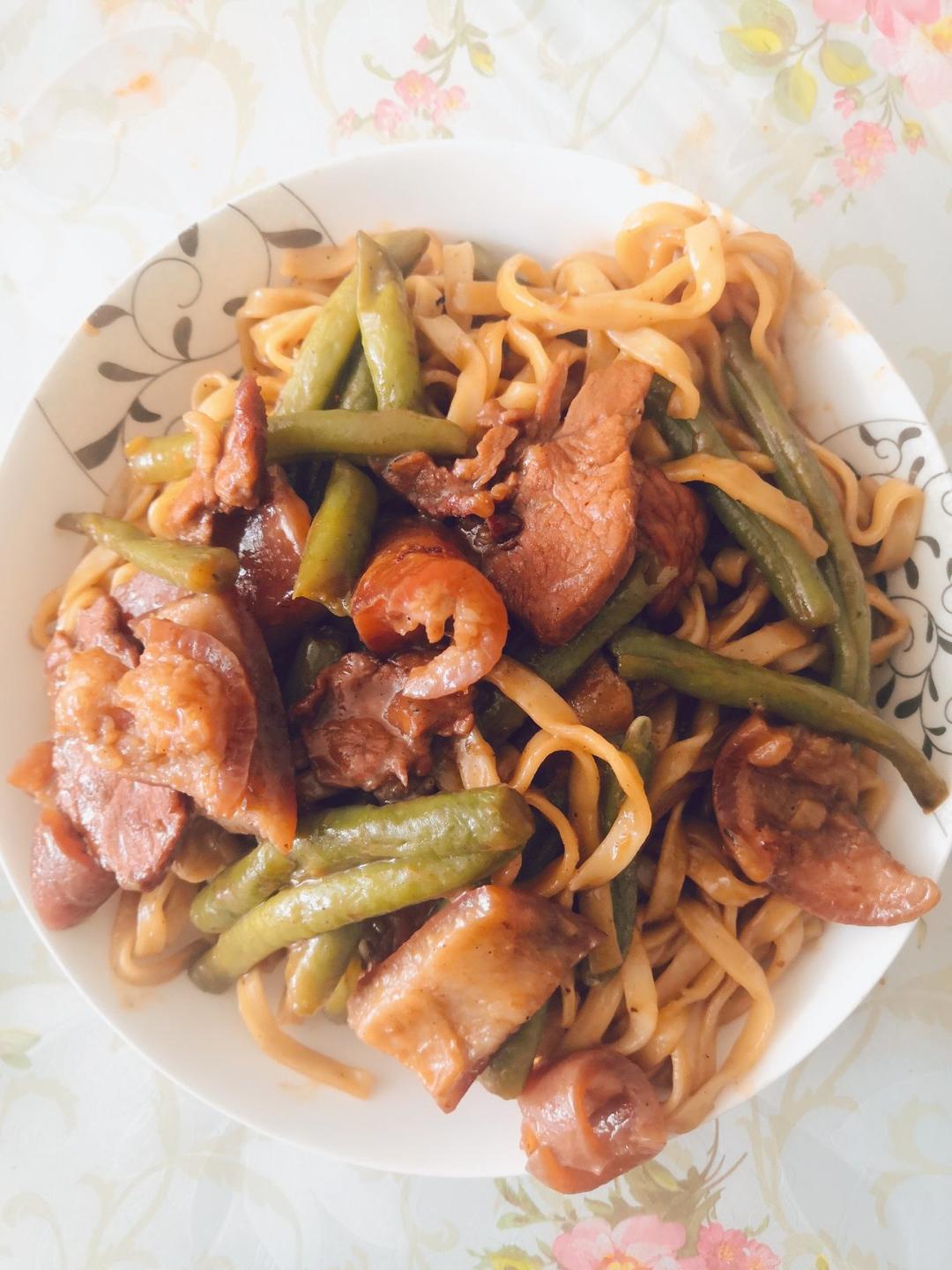豆角焖面