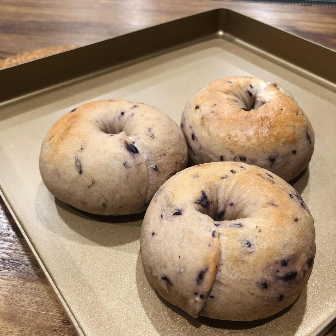 蓝莓🫐乳酪贝果🥯/步骤详细/简单好做