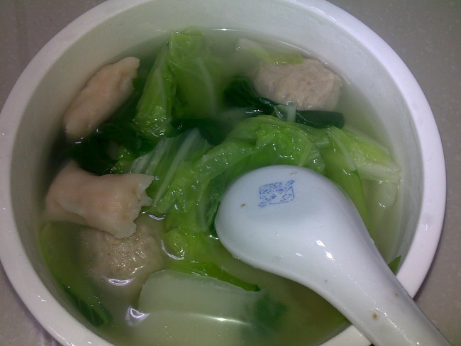 牛肉丸白菜汤