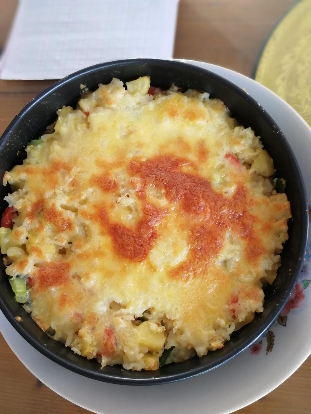 李路微做的火腿焗饭