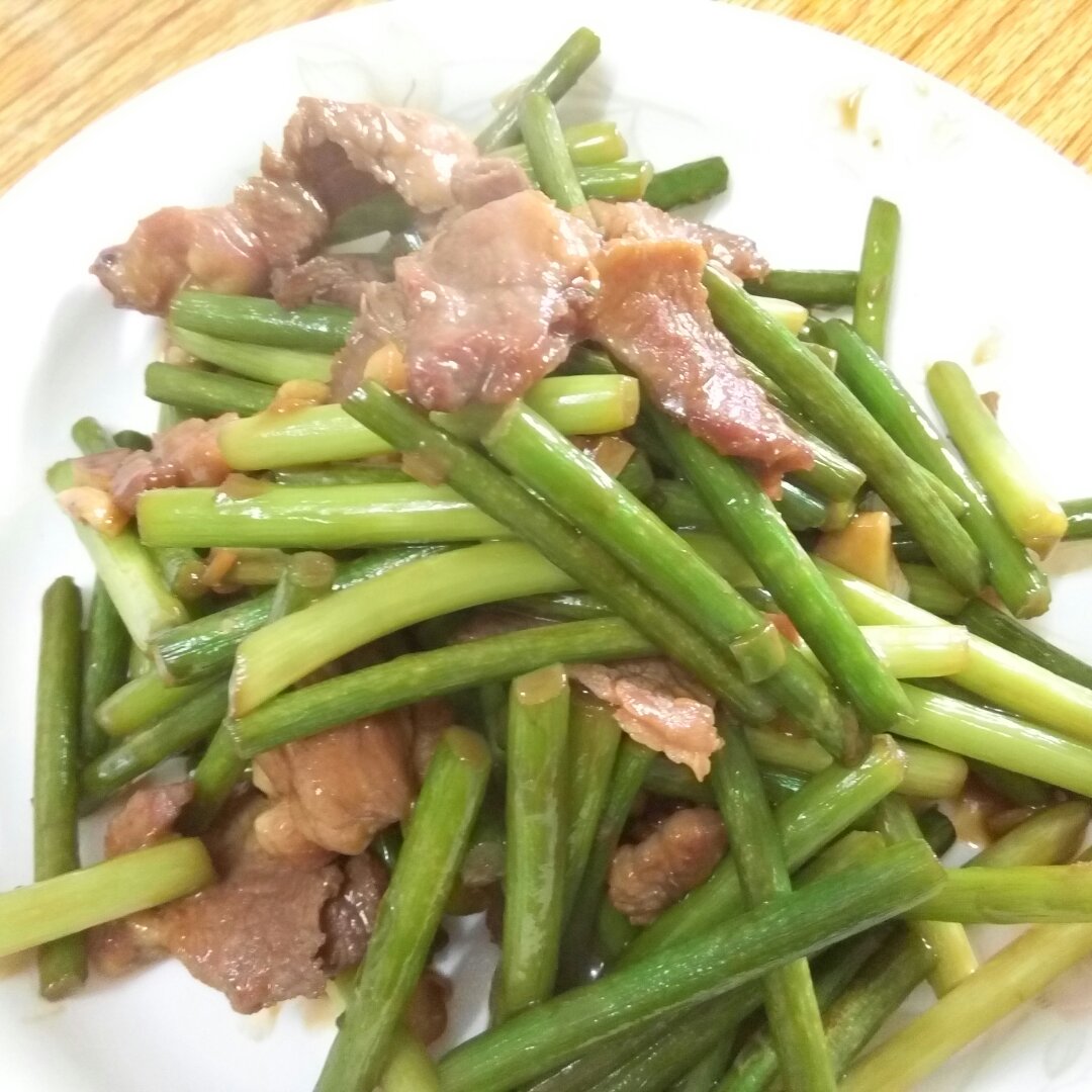 蒜苔炒肉