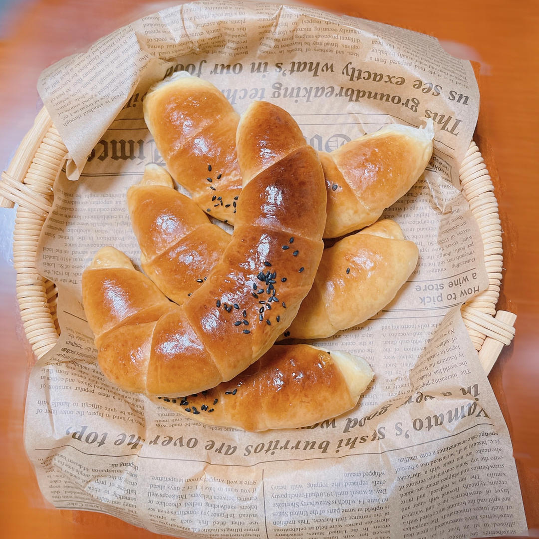 奶香牛角包—新手入门级的面包