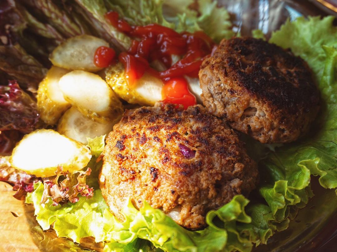 汉堡排，只要大口吃肉！