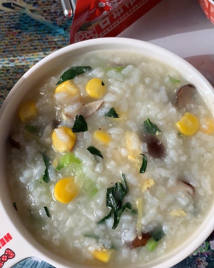 健康美味素食青菜粥