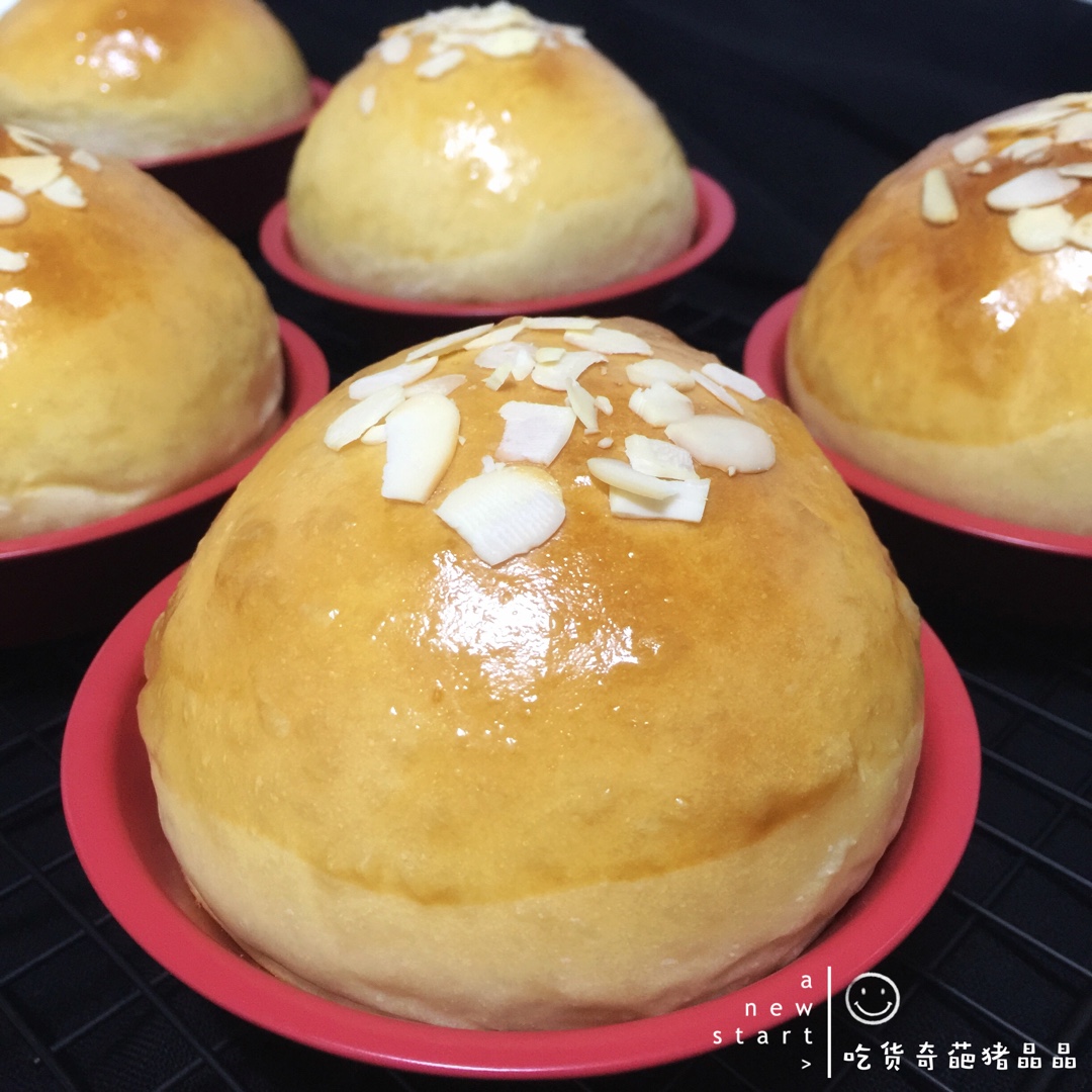 [再见渣难·九阳破壁豆浆机]～豆浆甜面包（一次发酵法）