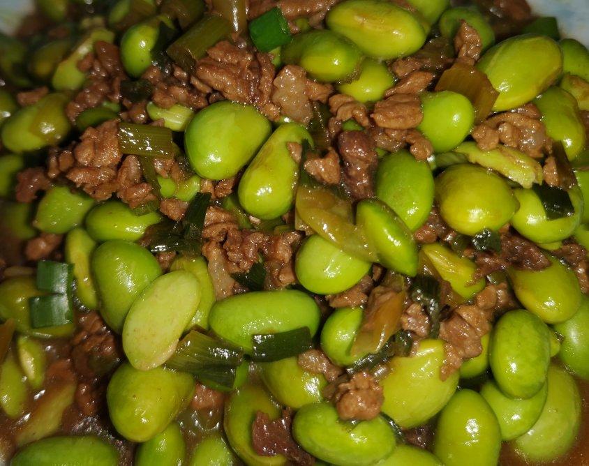 毛豆炒肉