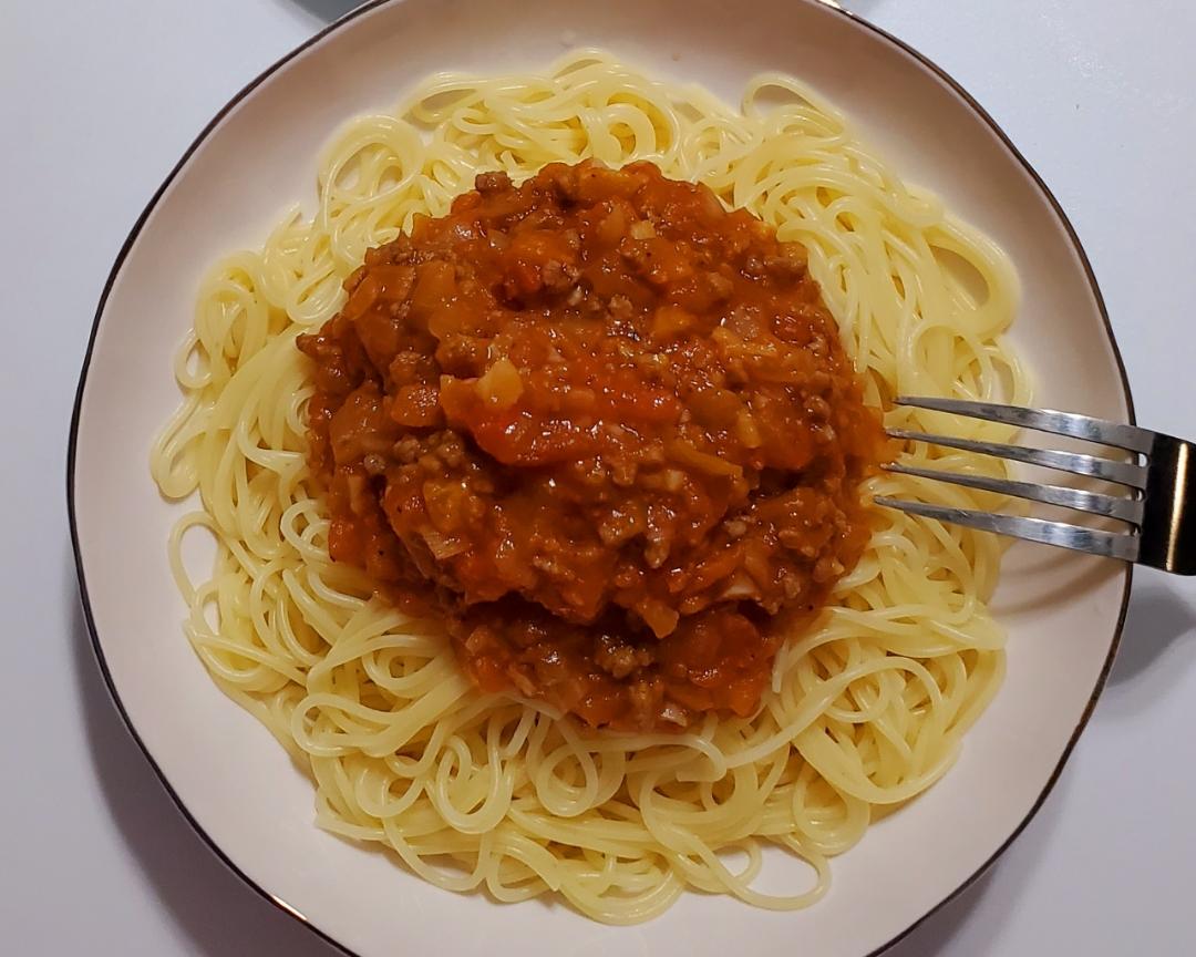 西红柿肉酱意大利面