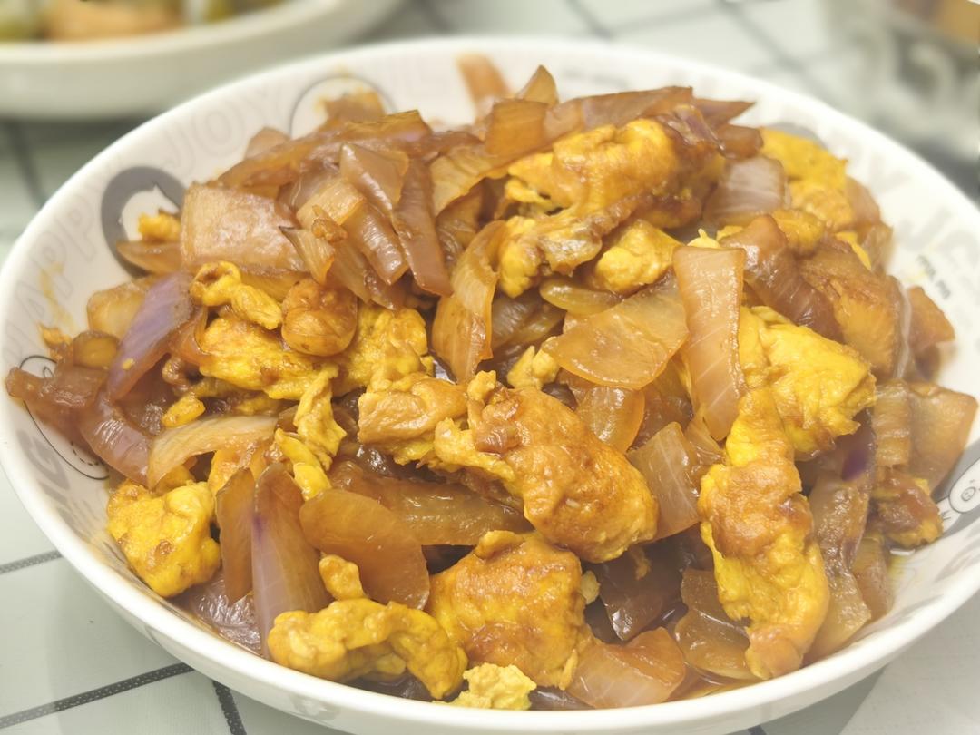 降压防癌的好食材  洋葱炒鸡蛋