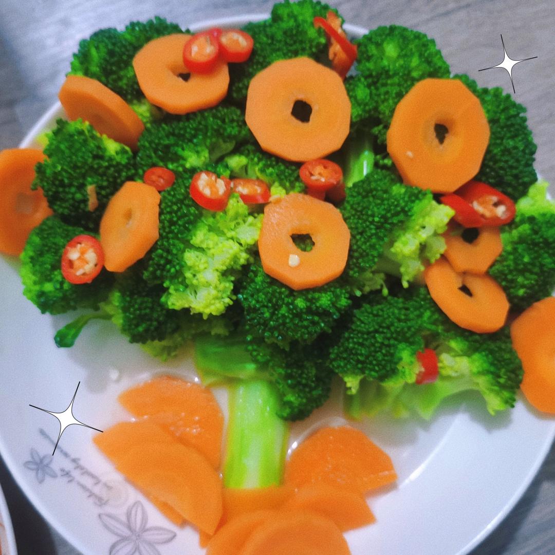 年夜菜之吉祥发财树（辣汁西兰花）