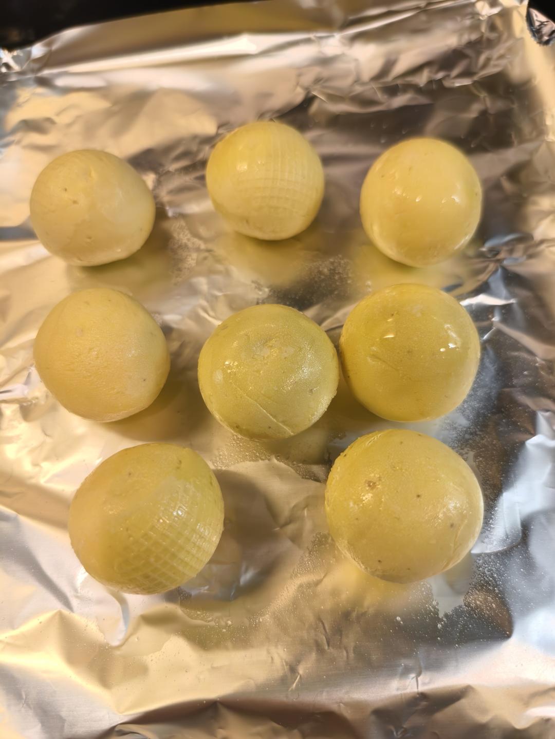 空气炸锅炸汤圆，少油，且不用刷锅刷碗