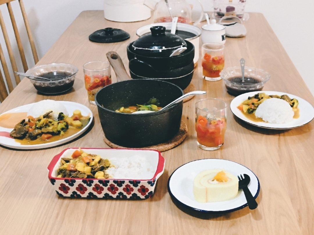 土豆鸡肉咖喱（加入红薯）